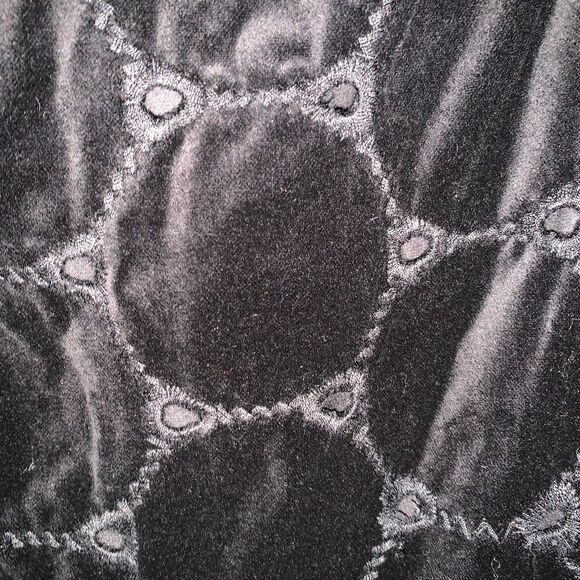 Boden Black Circle Velvet Sheath Lined Dress 4L US Lined - Picture 7 of 9